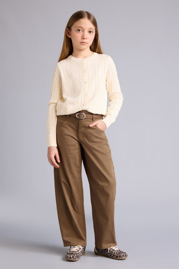Baggy Fit Gabardine Pants Girl