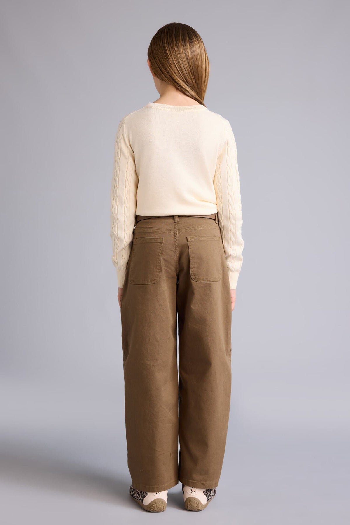 Baggy Fit Gabardine Pants Girl