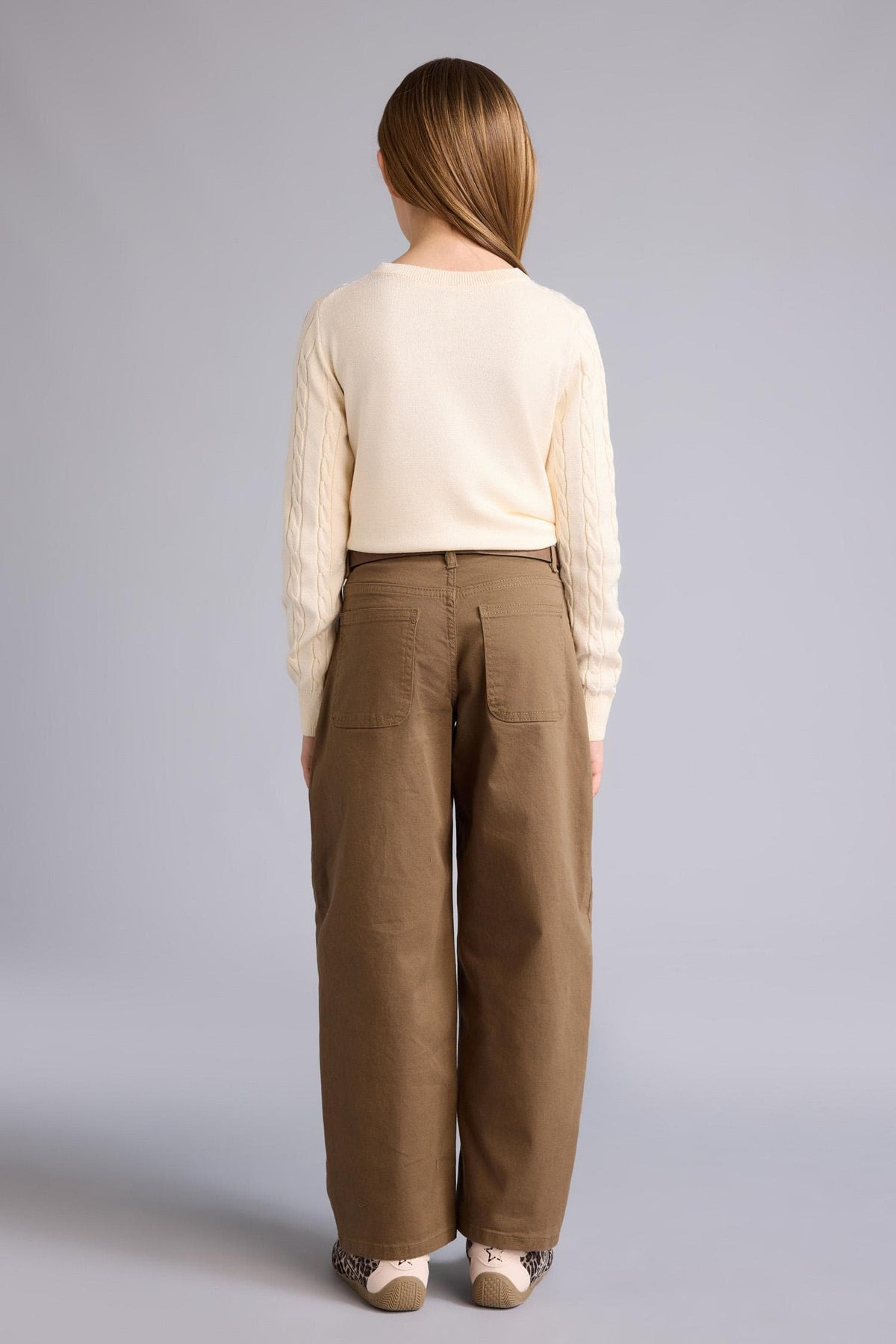Baggy Fit Gabardine Pants Girl
