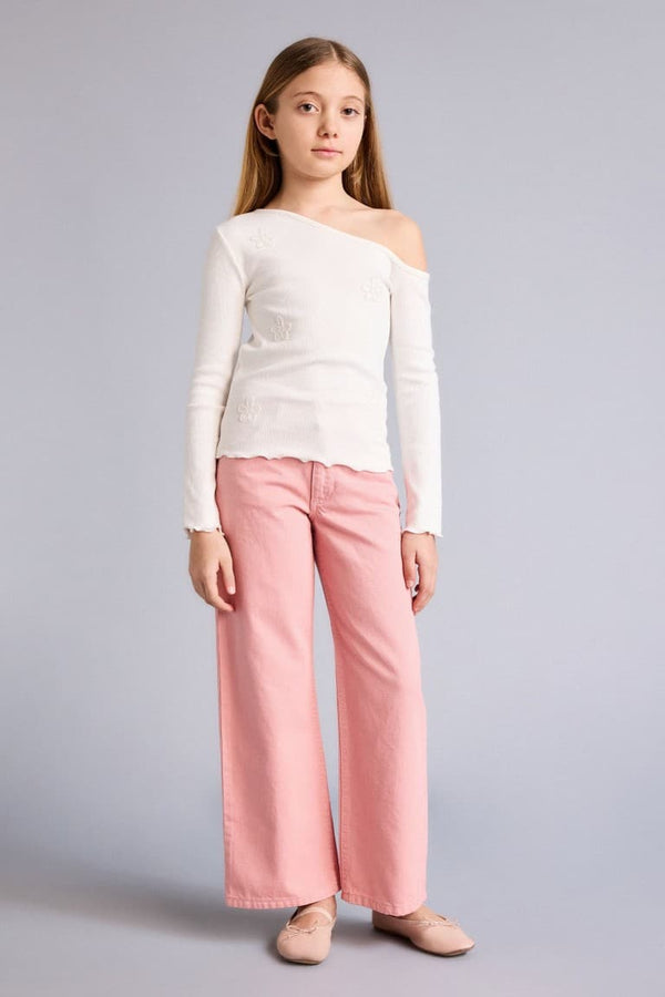 Wide Leg Gabardine Pants Girl