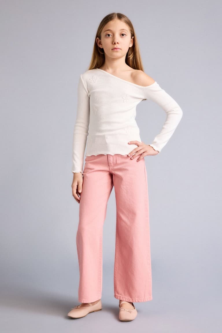 Wide Leg Gabardine Pants Girl Secondary image