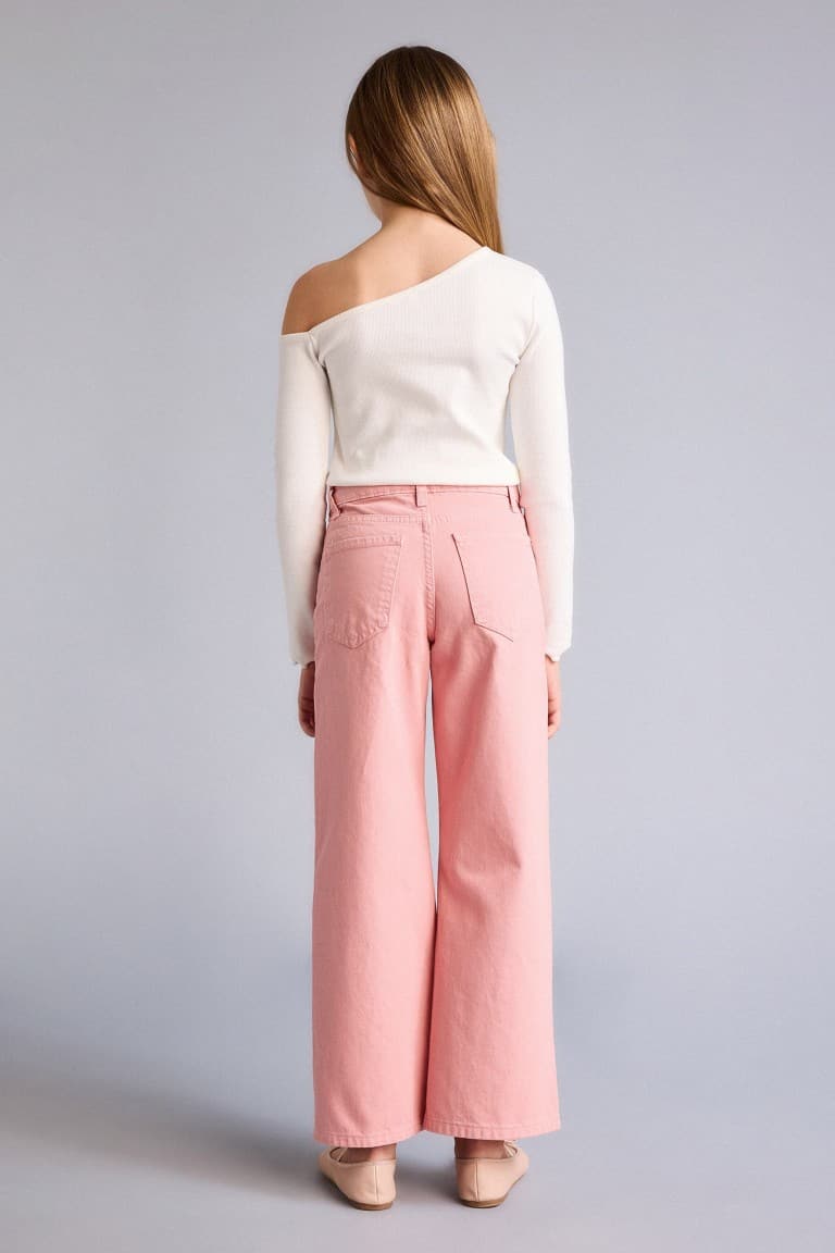 Wide Leg Gabardine Pants Girl