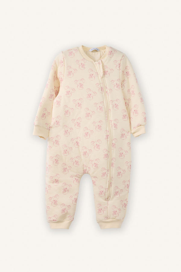 1.6 Tog Fiber Patterned Jumpsuit Baby Girl