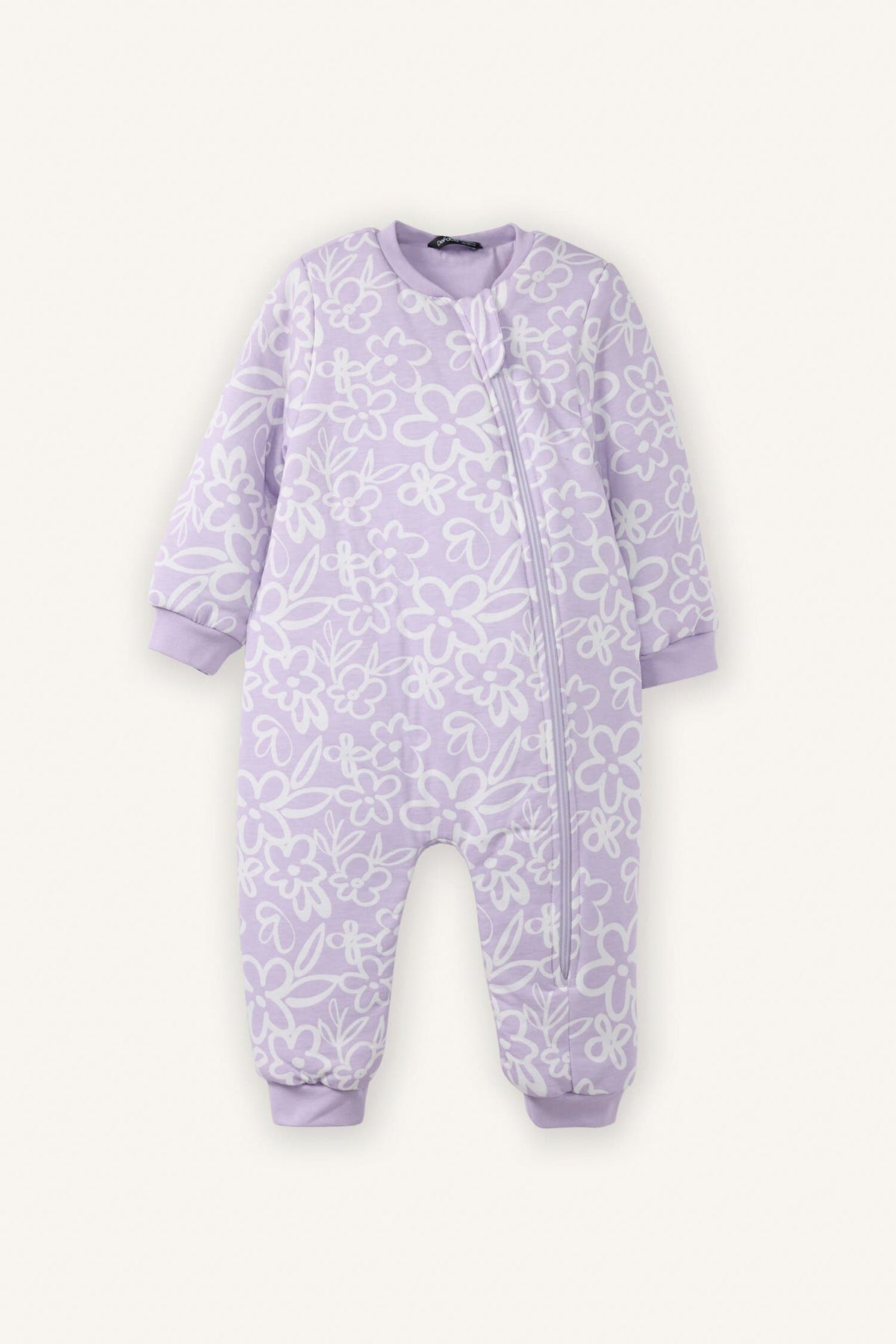 1.6 Tog Fiber Patterned Jumpsuit Baby Girl Main image