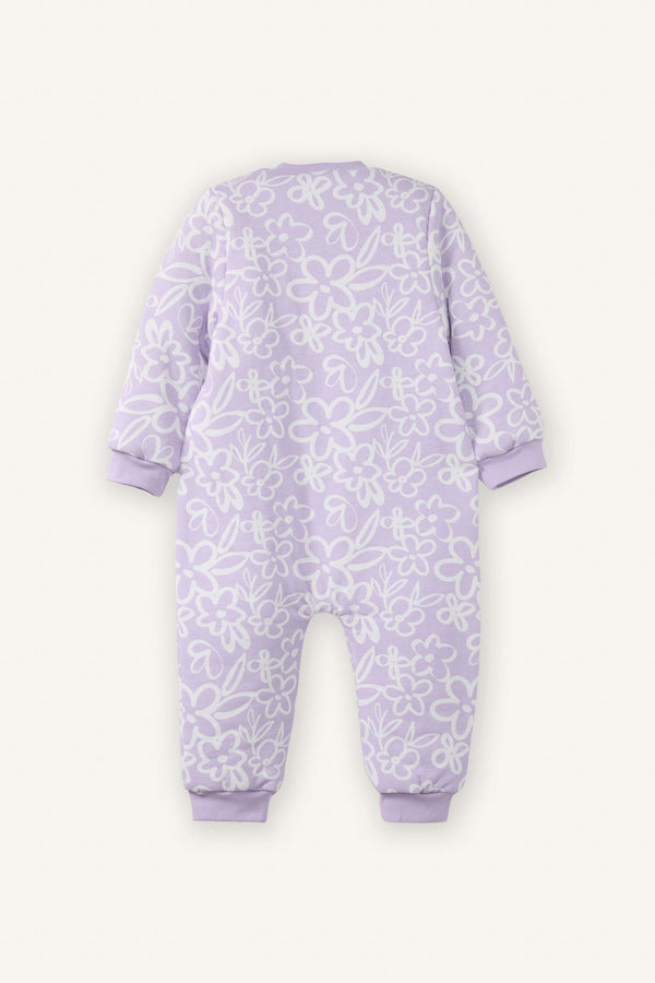 1.6 Tog Fiber Patterned Jumpsuit Baby Girl