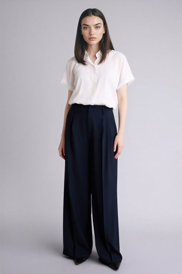 Wide Leg High Waist Wide Leg Trousers