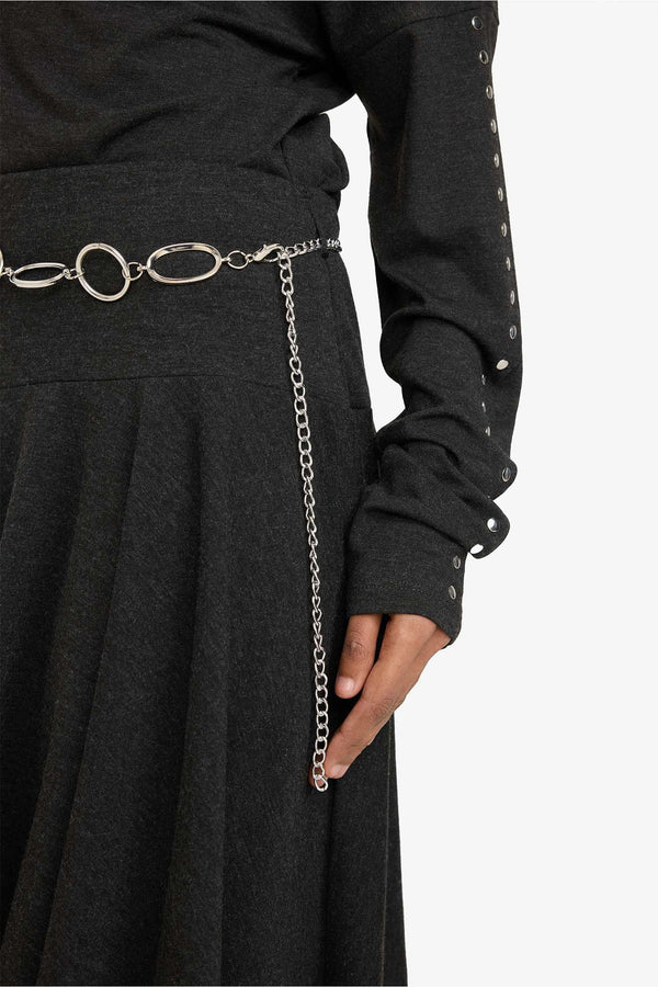A-Line Midi Skirt