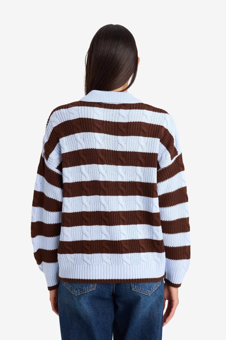Striped Knitwear Sweater