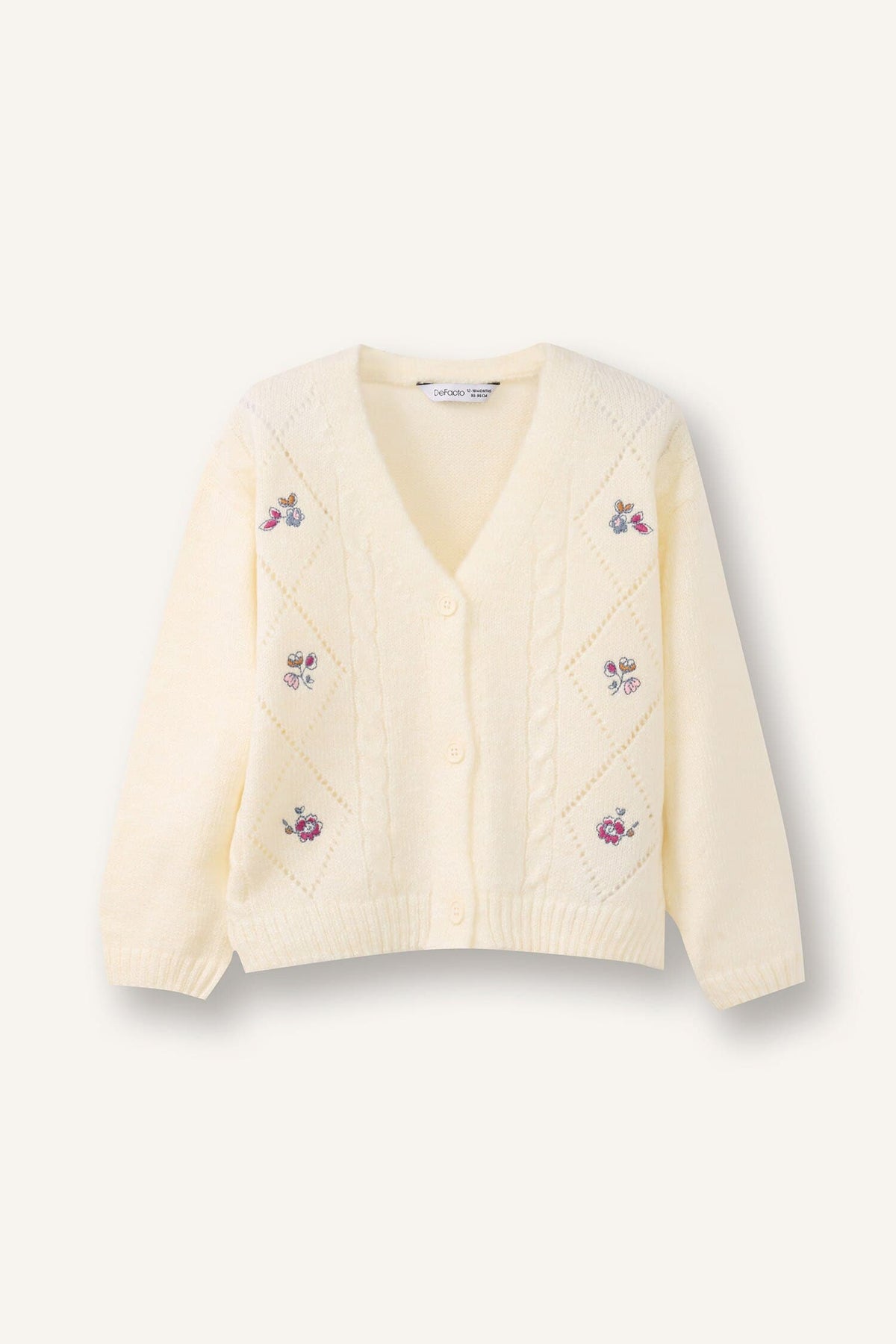 Embroidered Cardigan Baby Girl Main image