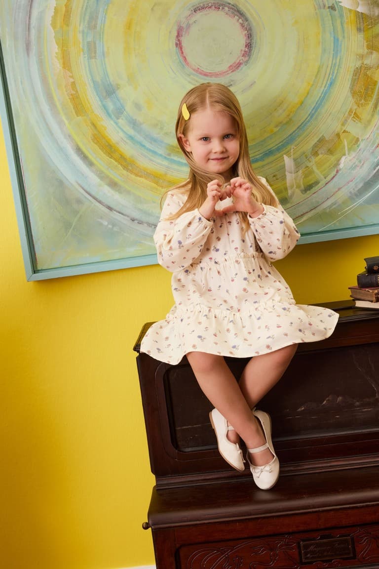 100% Cotton Floral Print Dress Baby Girl Main image