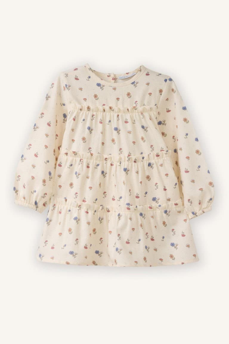 100% Cotton Floral Print Dress Baby Girl