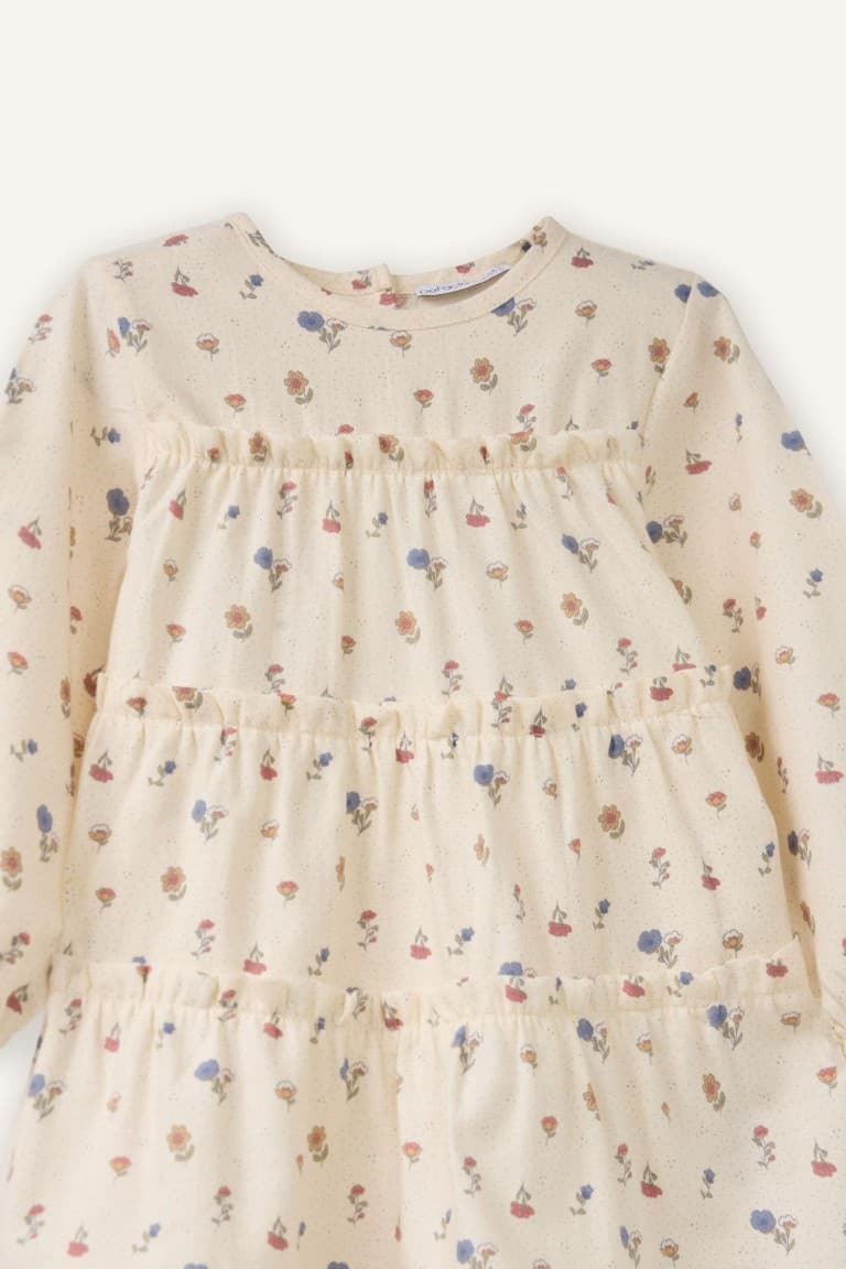 100% Cotton Floral Print Dress Baby Girl