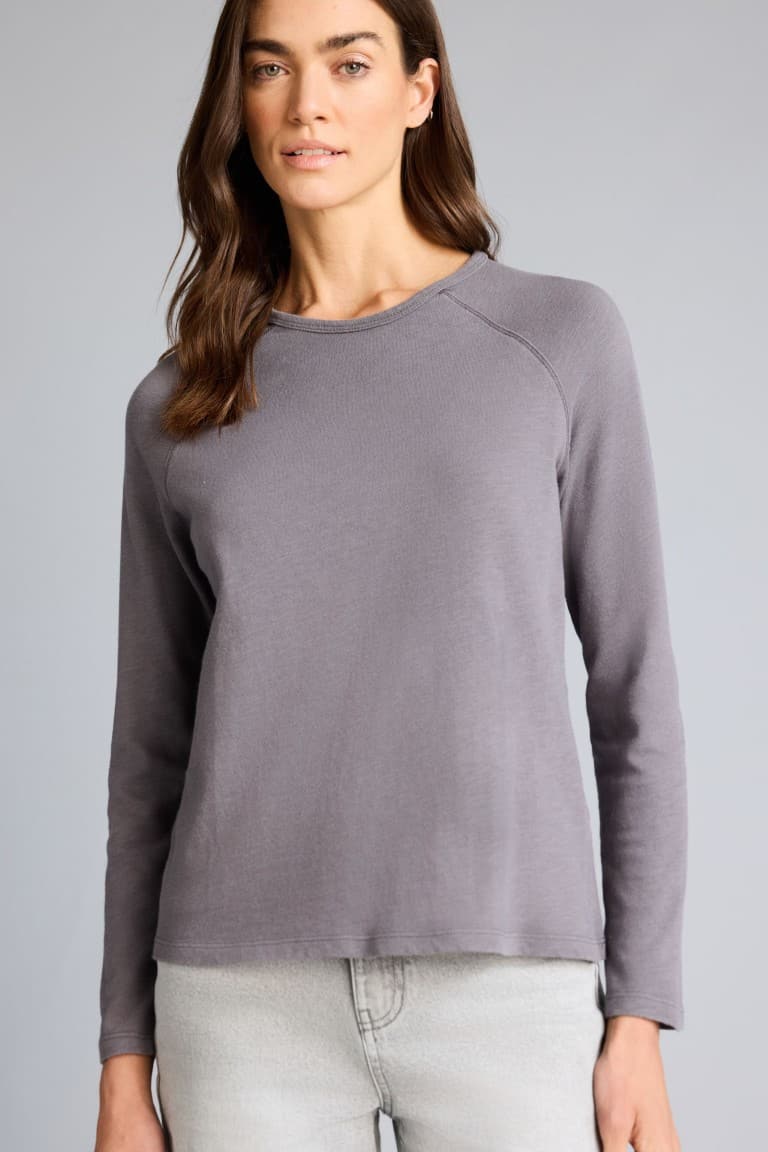 Regular Crew Neck Pressure Straight Long Sleeve T-Shirt Main image