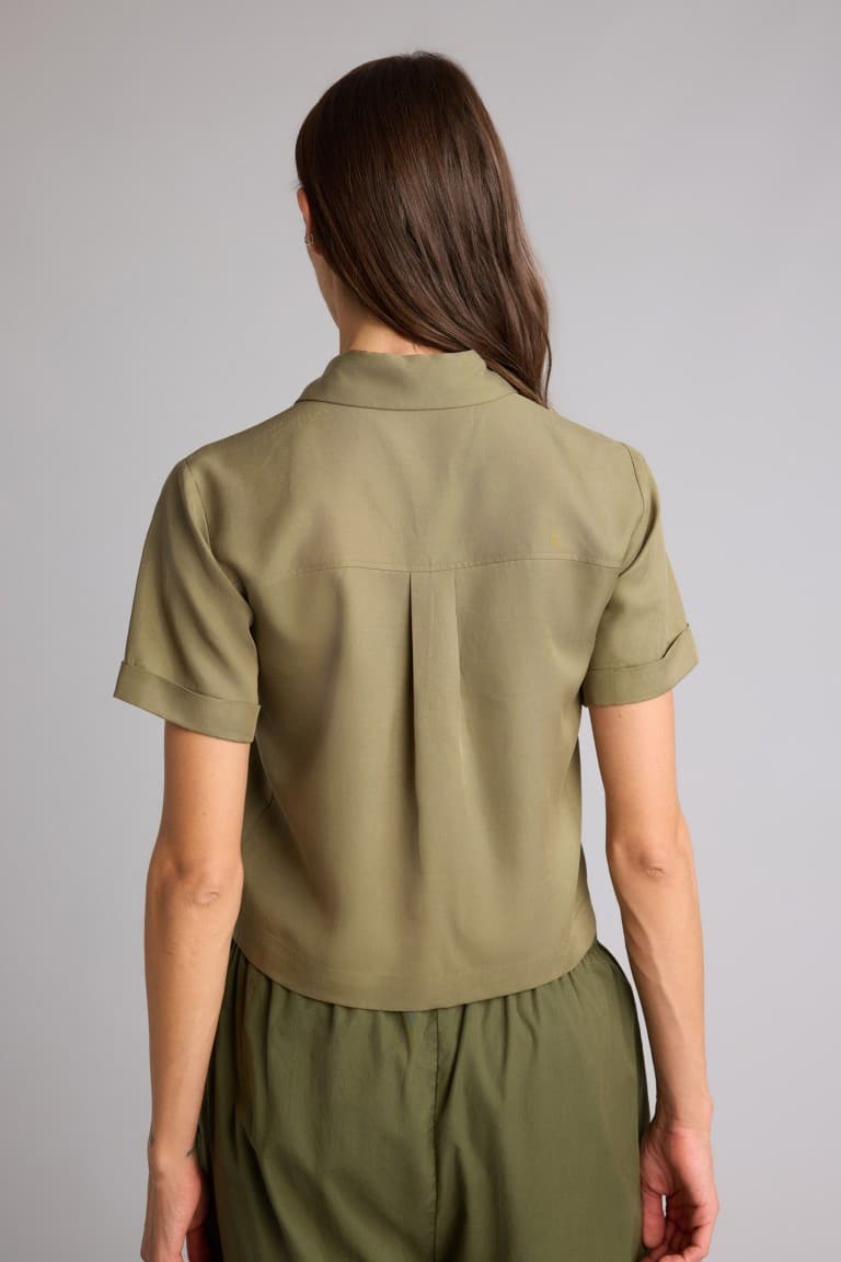 Regular Fitt Shirt Collar Short Sleeve Shirt