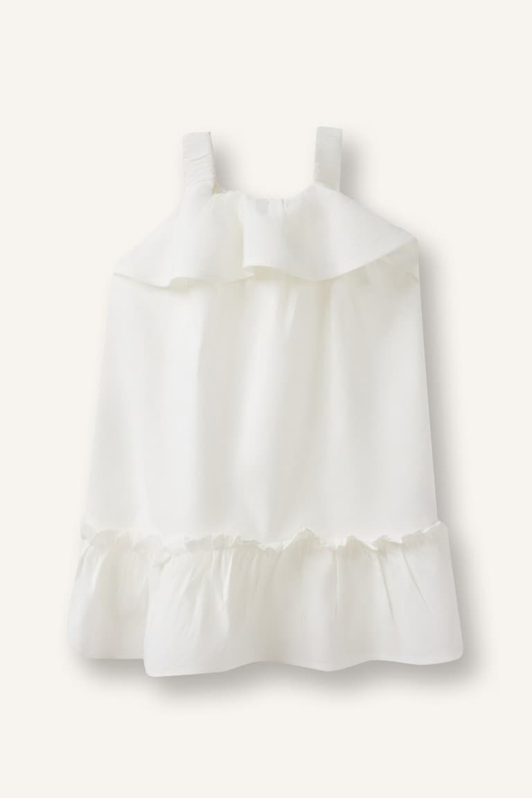 Sleeveless Linen Blend Dress Baby Girl Main image