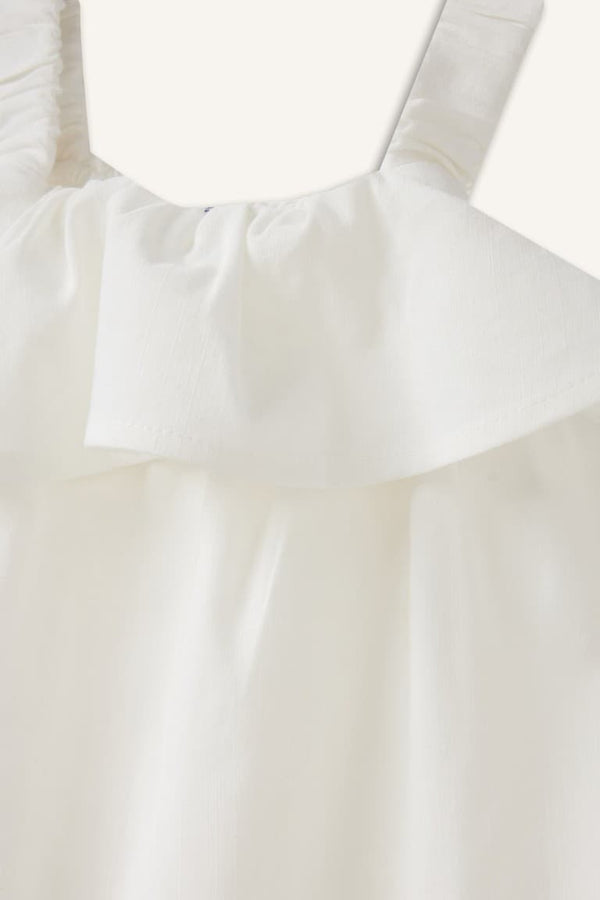 Sleeveless Linen Blend Dress Baby Girl