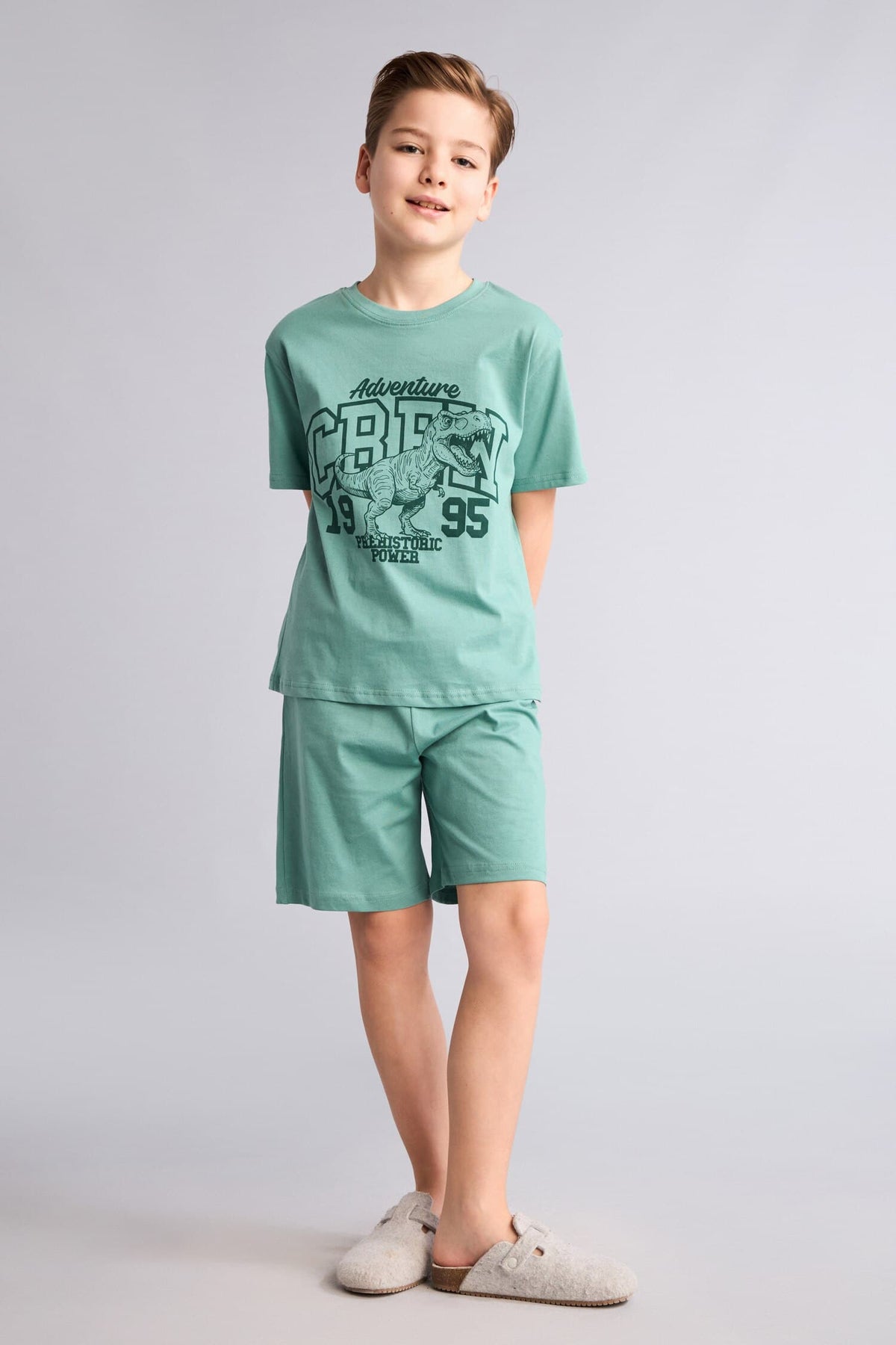 100% Cotton Regular Fit Printed 2-Piece Pajama Set For Boys
