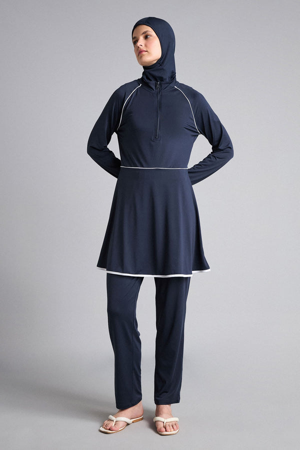 Water Repellent Regular Fit 4-Pack Burkini Swimsuit