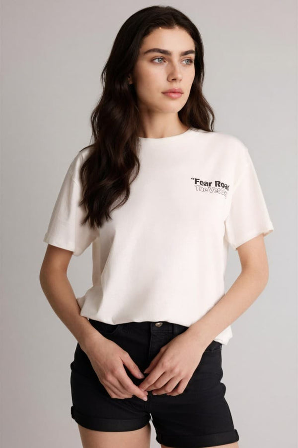 Overless Crew Neck Printed Short Sleeve T-Shirt