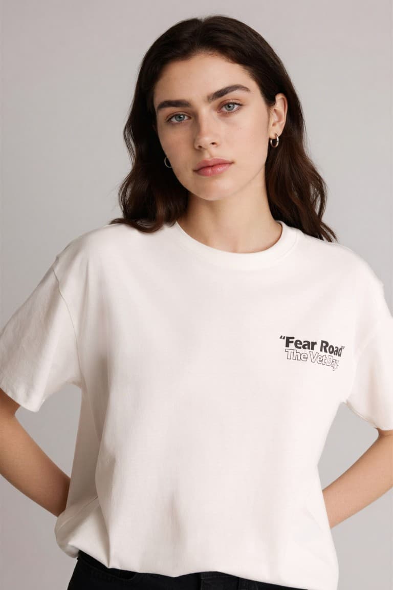 Overless Crew Neck Printed Short Sleeve T-Shirt