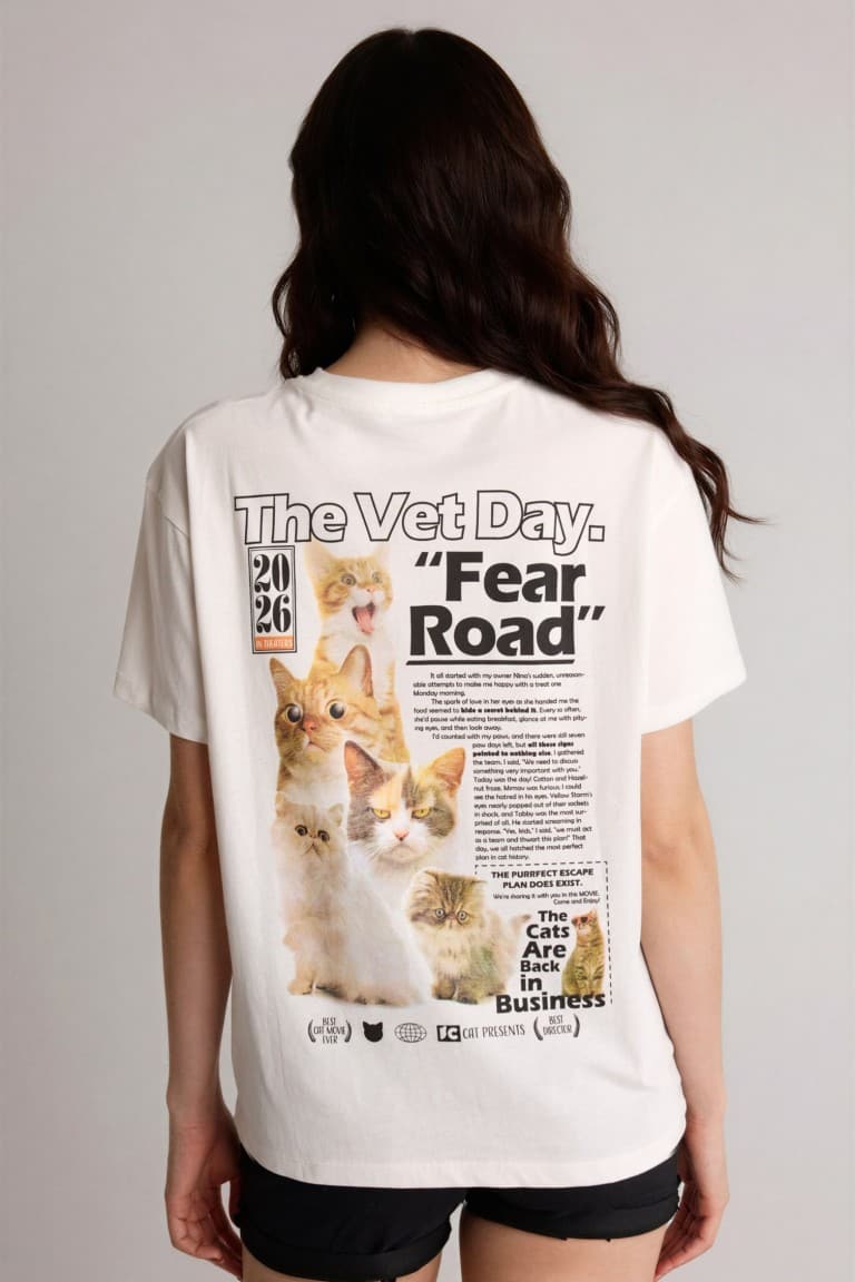Overless Crew Neck Printed Short Sleeve T-Shirt