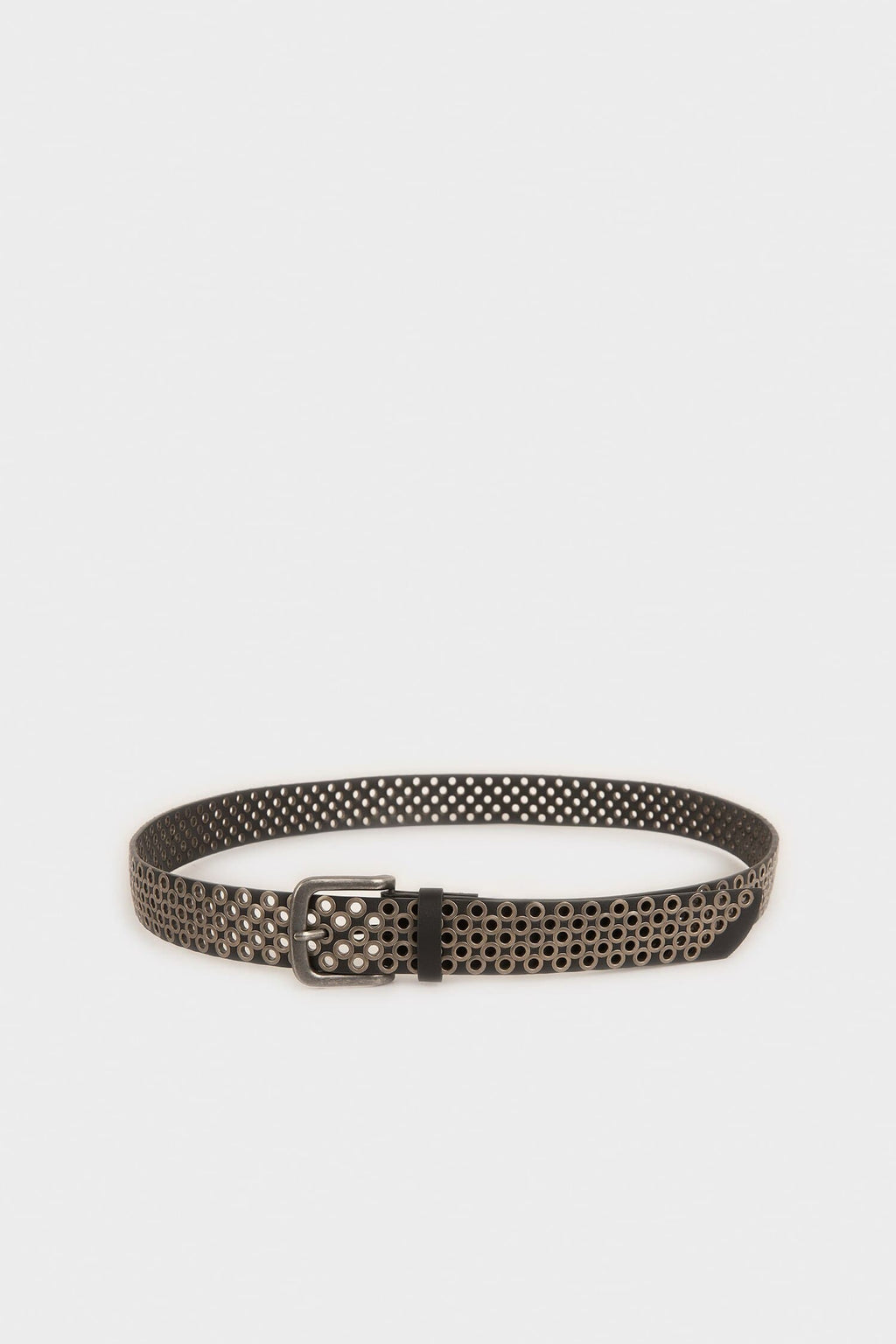 Mens Rectangle Buckle Faux Leather Daily Belt