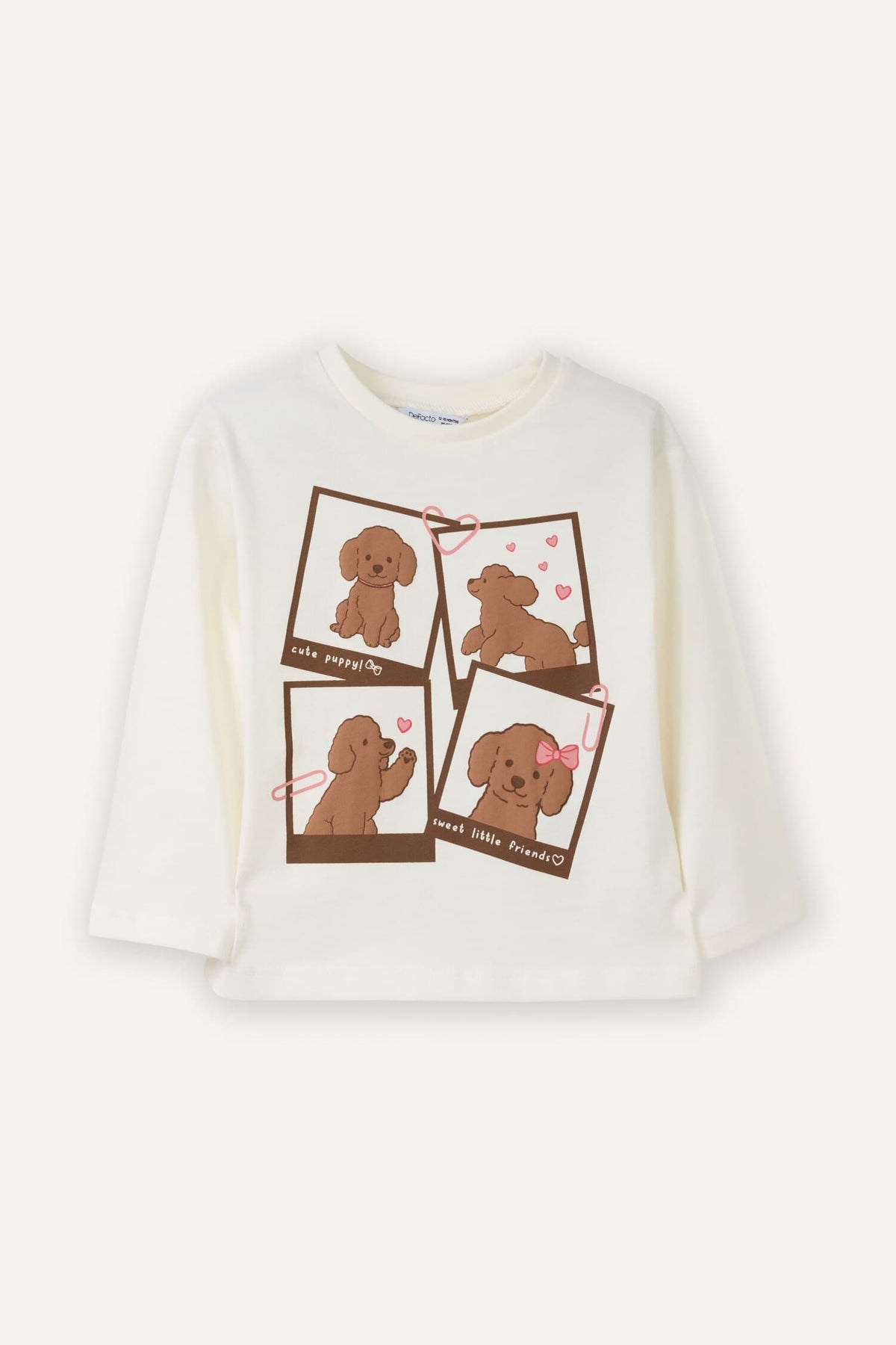 Soft Touch Dog Printed Combed T-Shirt Baby Girl Main image