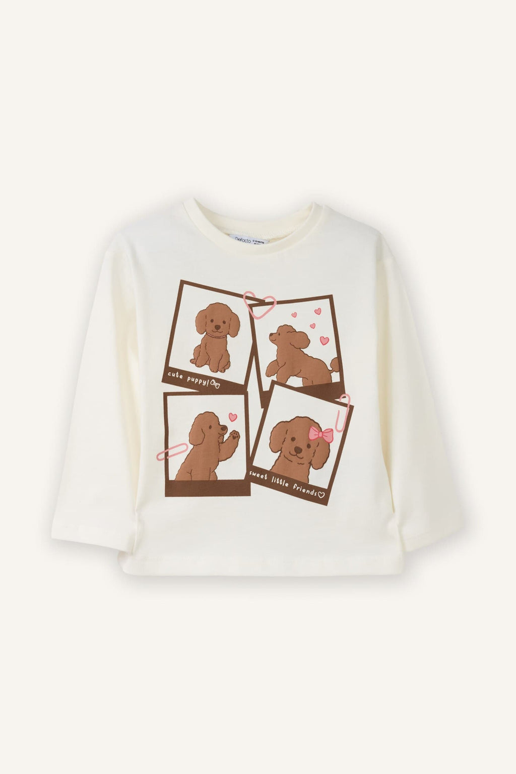 Soft Touch Dog Printed Combed T-Shirt Baby Girl
