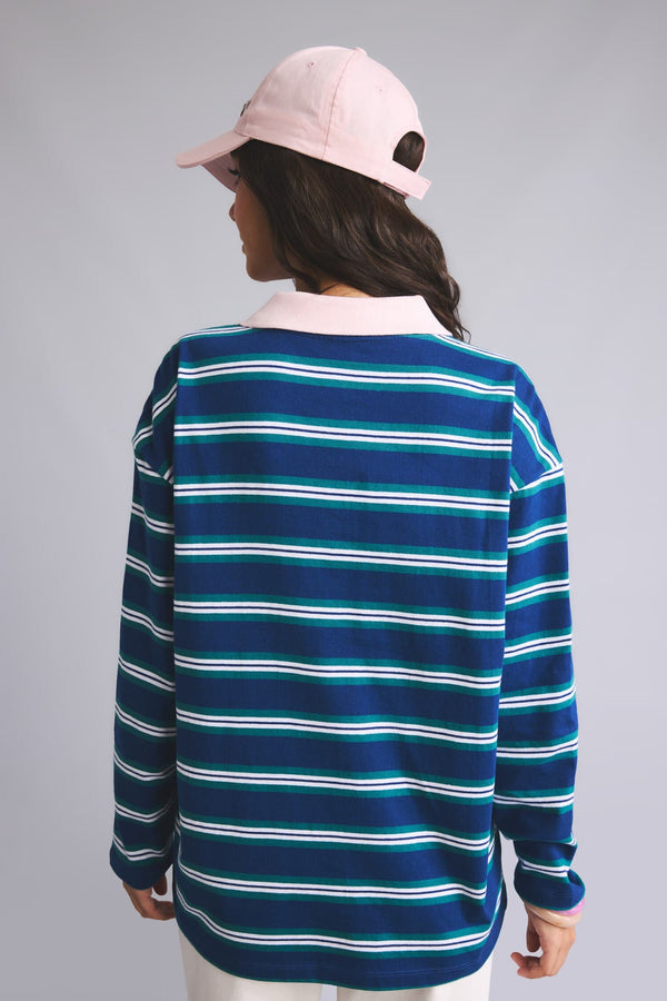 Loose Fit Polo Neck Sweatshirt