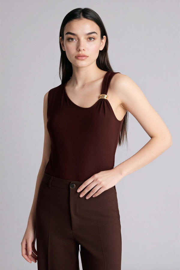 Slım Fit Boat Neck Undershirt