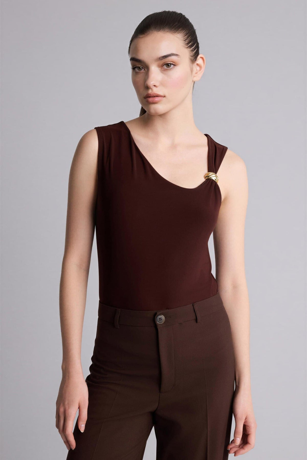 Slım Fit Boat Neck Undershirt