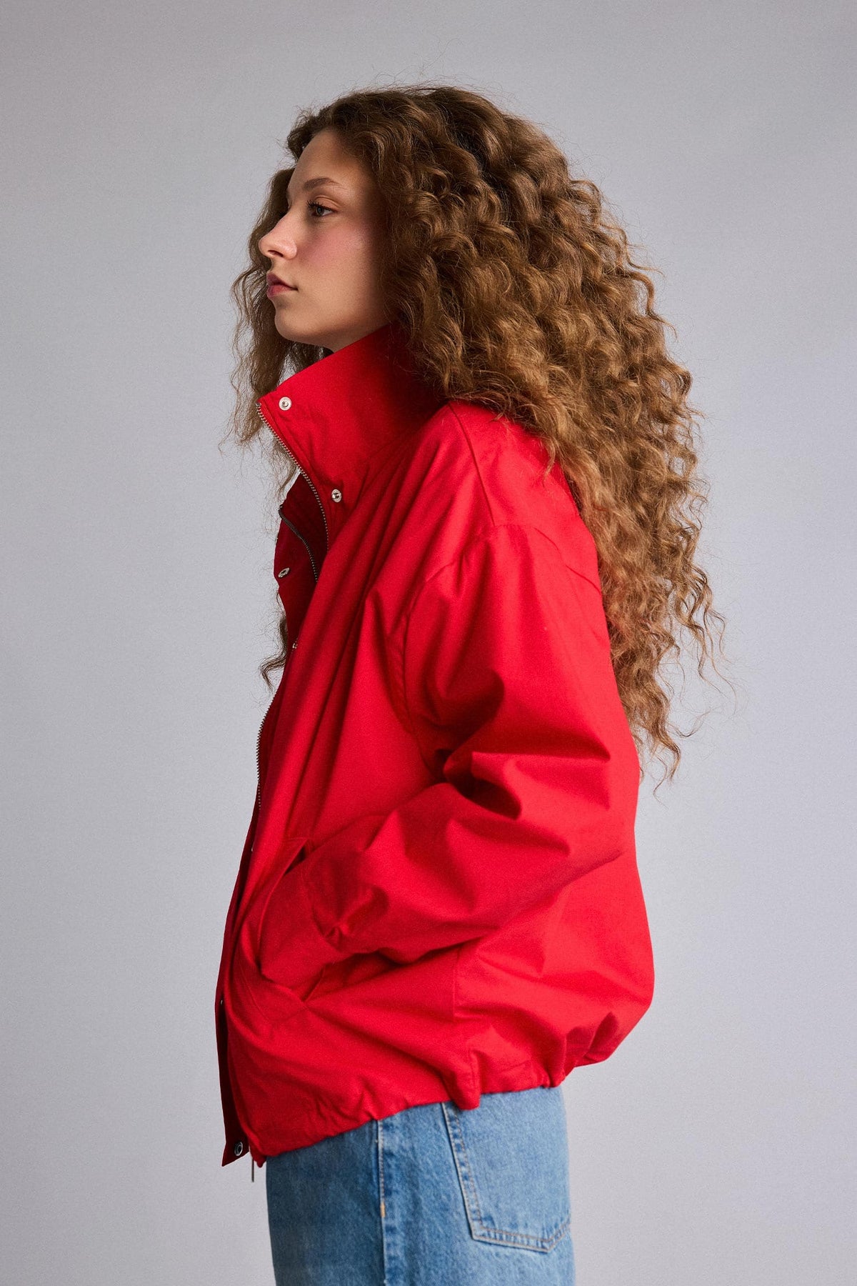Afra x Defacto Polka Dot Taffeta Poplin Jacket