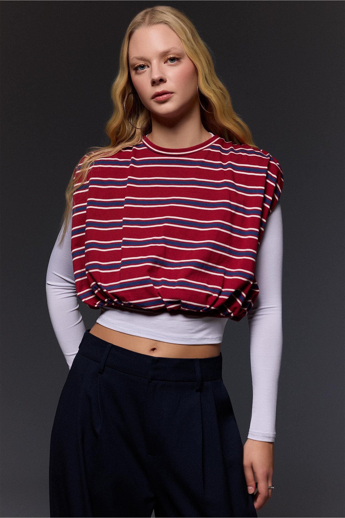 Balloon Fit Crew Neck Short Sleeve T-Shirt