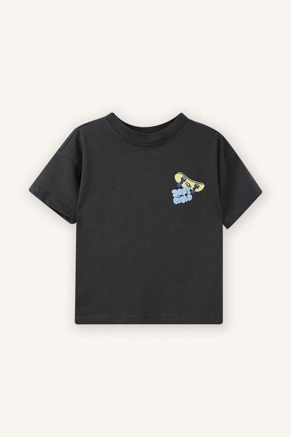 100% Cotton Skateboard Printed T-Shirt Baby Boy