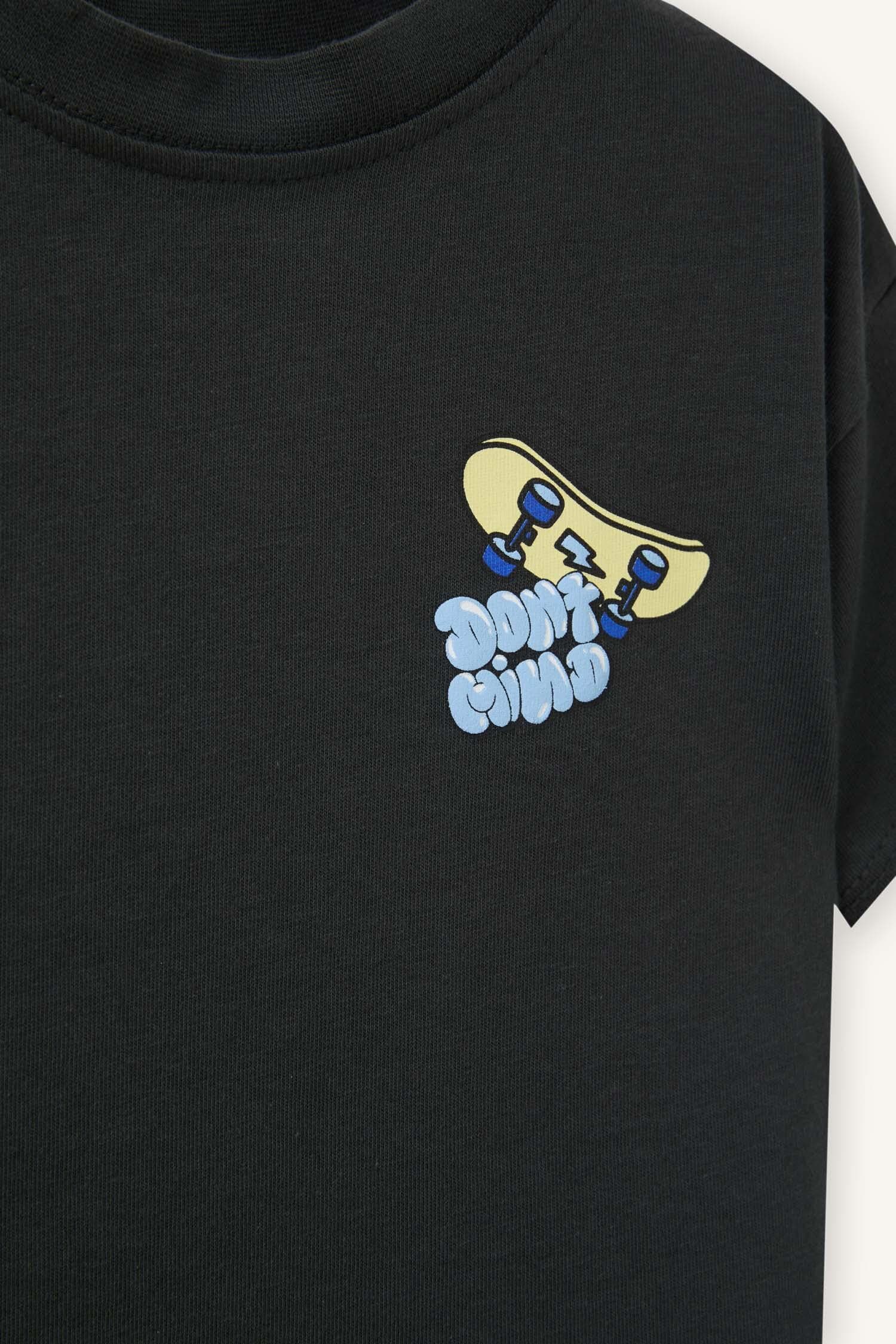 100% Cotton Skateboard Printed T-Shirt Baby Boy Secondary image