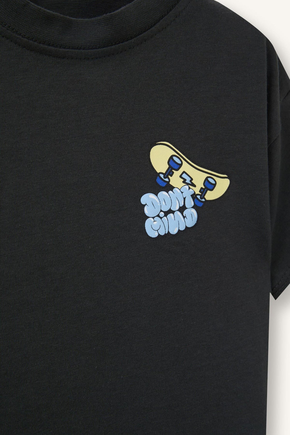 100% Cotton Skateboard Printed T-Shirt Baby Boy