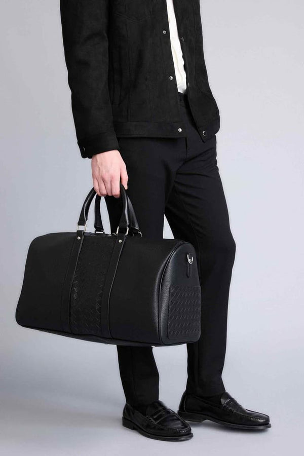 Mens Faux Leather Sports and Travel Bag