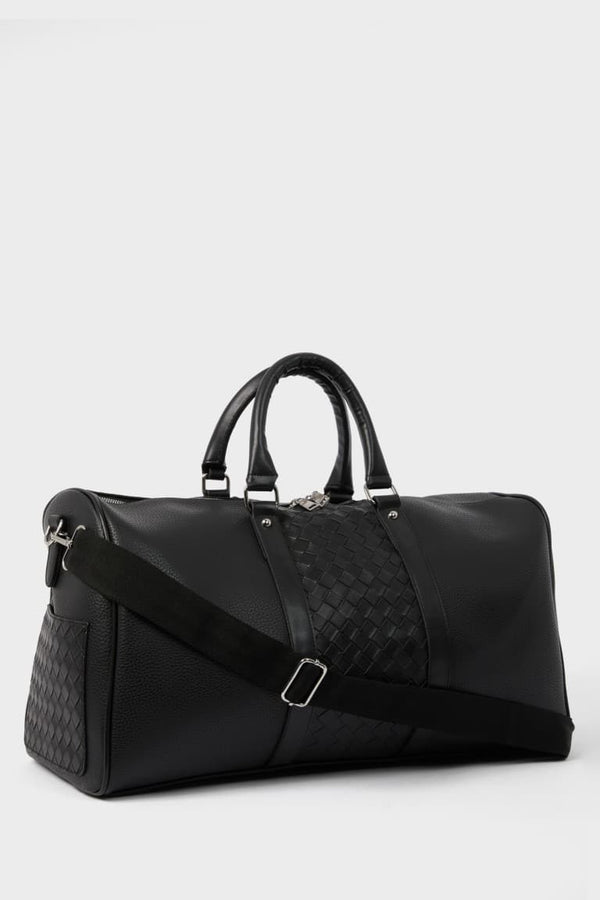 Mens Faux Leather Sports and Travel Bag