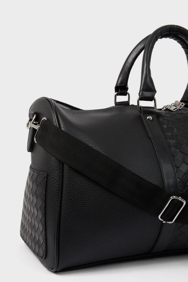 Mens Faux Leather Sports and Travel Bag