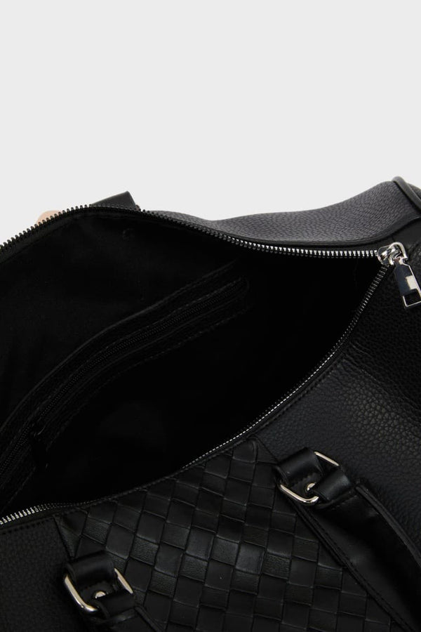 Mens Faux Leather Sports and Travel Bag
