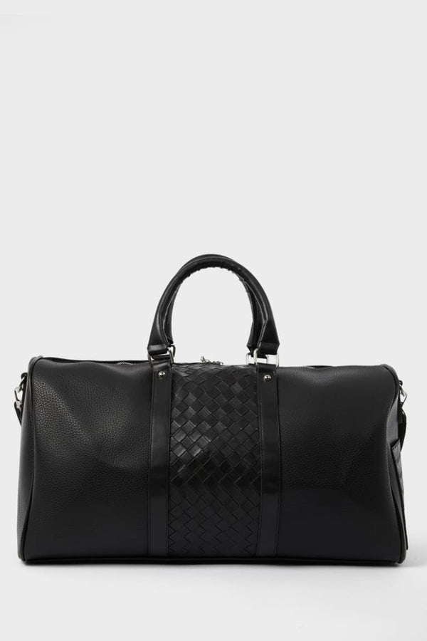 Mens Faux Leather Sports and Travel Bag