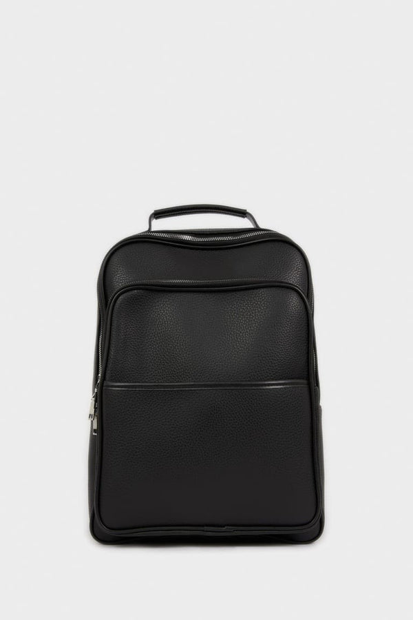 Mens Faux Leather Backpack