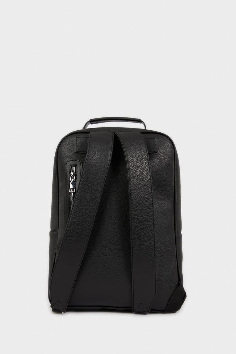Mens Faux Leather Backpack