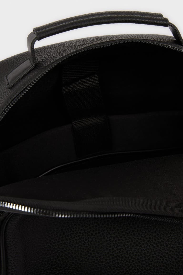 Mens Faux Leather Backpack