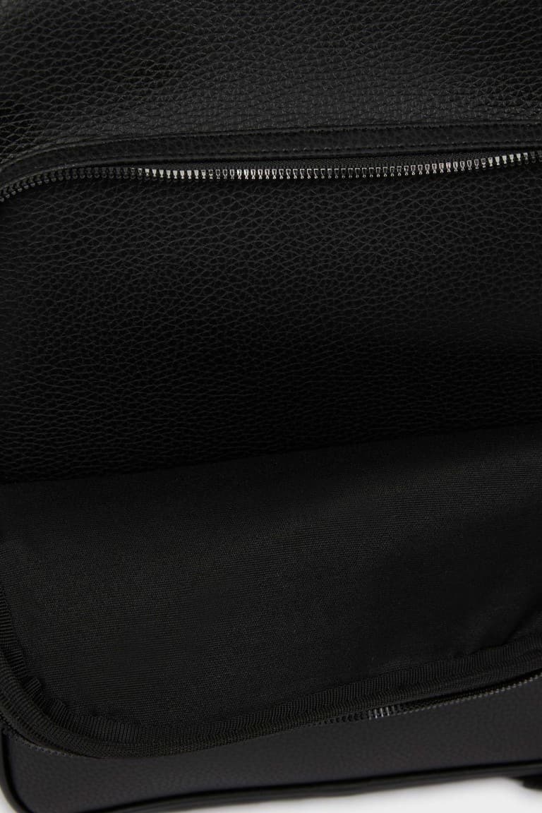 Mens Faux Leather Backpack