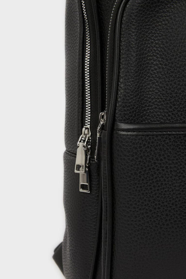 Mens Faux Leather Backpack