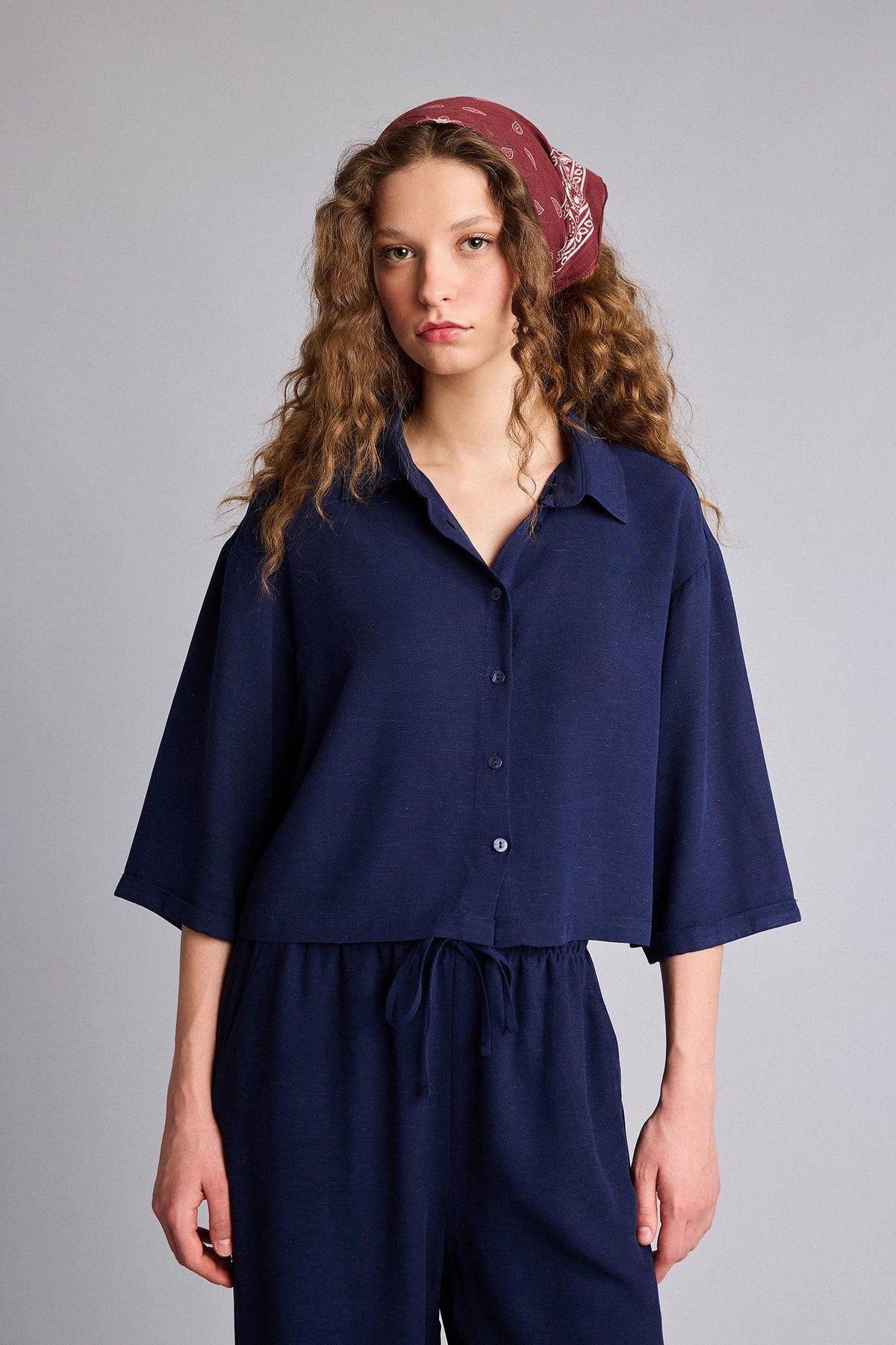 Oversize Linen Blend Shirt
