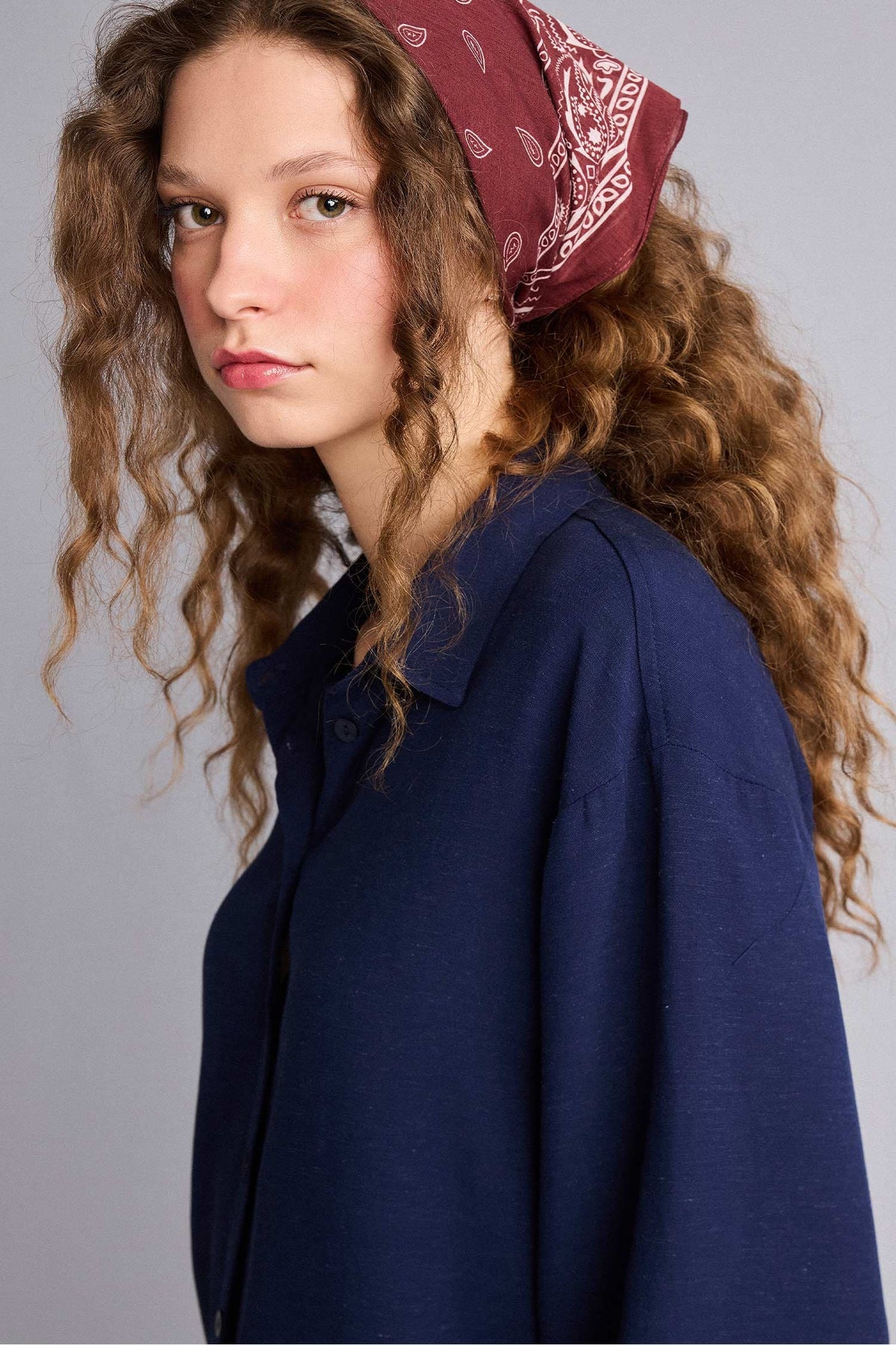 Oversize Linen Blend Shirt