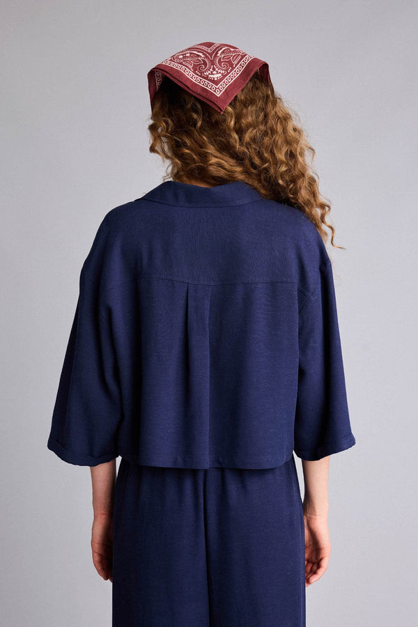Oversize Linen Blend Shirt