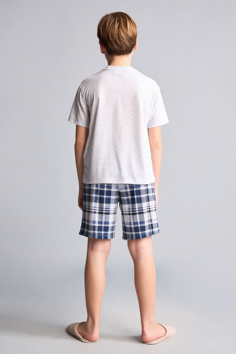 Regular Fit Patterned 2-Piece Pajama Set Boy
